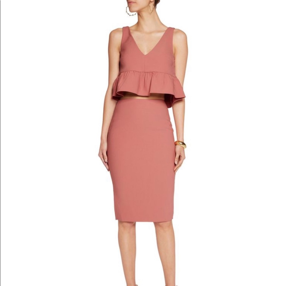 Elizabeth and James Analinne Peplum Crop Top